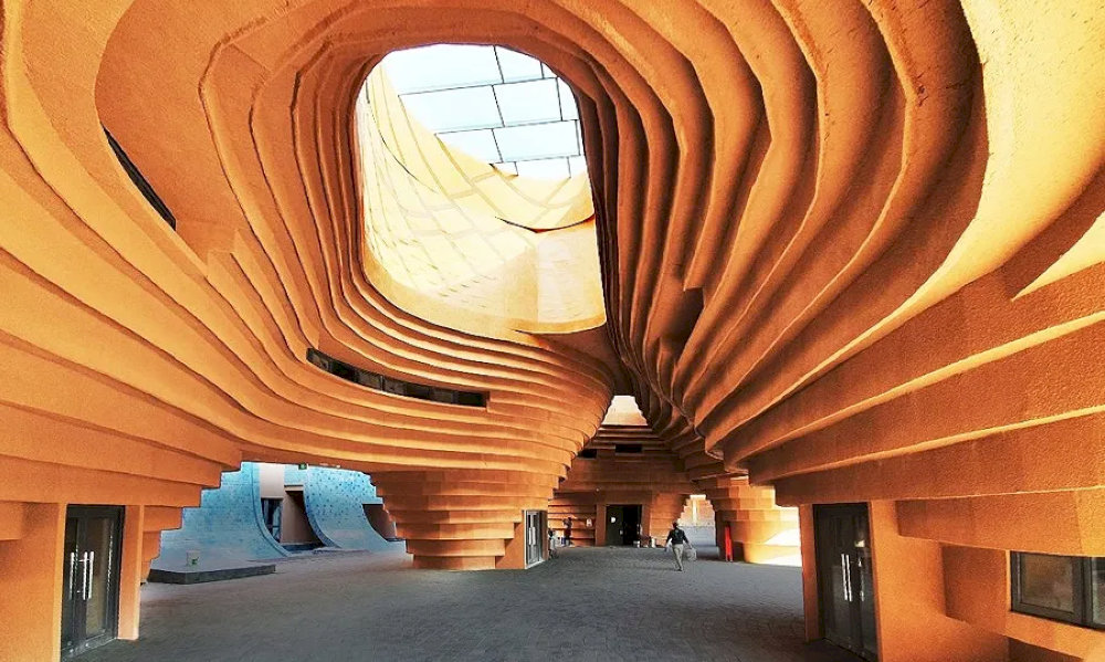 The museum's unique architecture, inspired by traditional kilns, is a highlight in itself